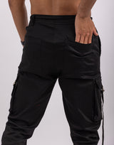 Ash London Technical Cargo Pants - Black