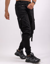 Ash London Technical Cargo Pants - Black