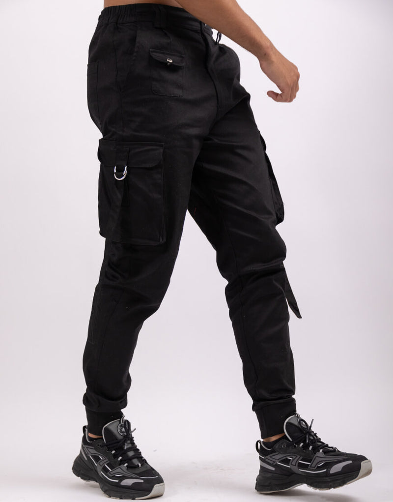 Ash London Technical Cargo Pants - Black